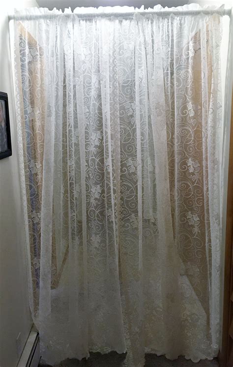 White Lace Curtains Rigby Wedding Rentals