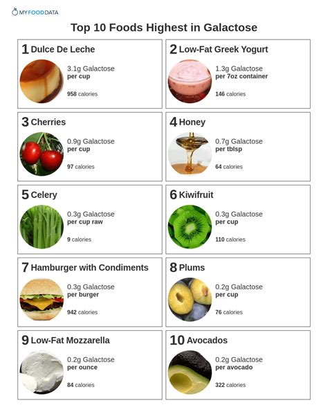 Top 10 Foods Highest In Galactose