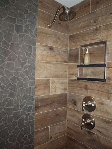 Wood Look Tile In Shower