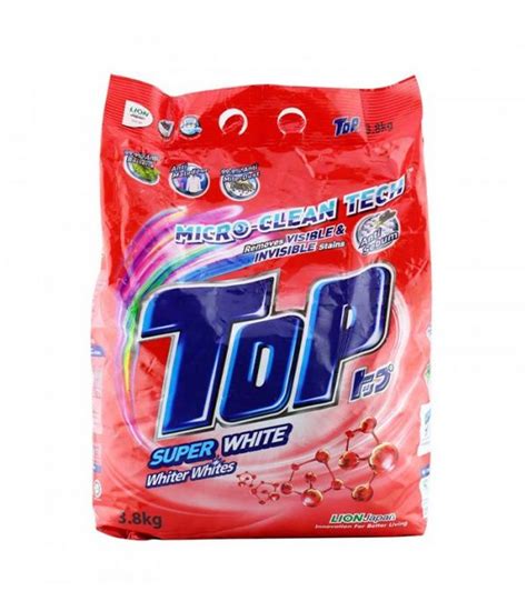Top Micro Clean Tech Super White Detergent Powder 38kg