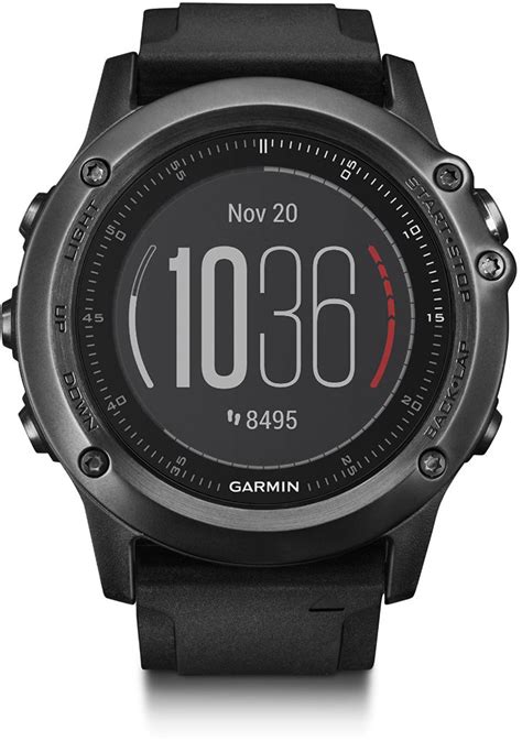 Serious style that stands up to the roughest conditions. Garmin Fenix 3 Wrist HR GPS Multisport Watch - Sapphire