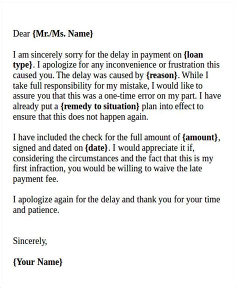 Apology Letter For Late Invoice
