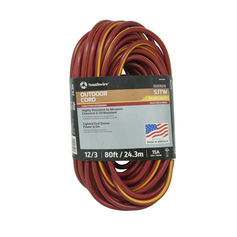 Works perfectly for ac the plug type is a crucial factor to consider when choosing an extension cord for your refrigerator. Southwire 80 ft. 12/3 SJTW Multi-Color Outdoor Heavy-Duty ...