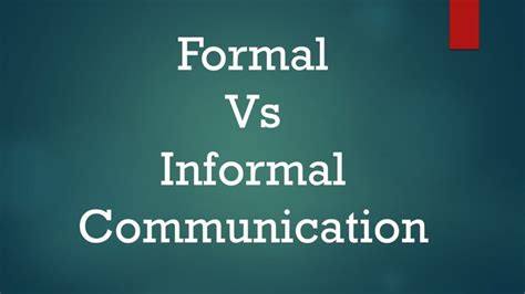 15 Diferencias Importantes Entre Comunicación Formal E Informal Ieb