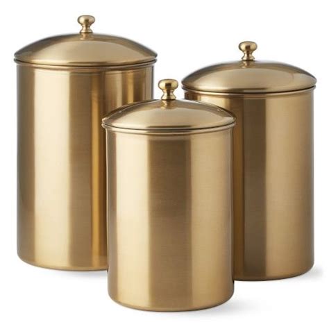 Featuring A Bronze Like Gleam Our Sleek Canisters Add Form And
