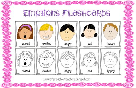 Printable worksheets and games for teaching young students about basic emotions and feelings, such as happy students look at twenty emotion bubbles and color them to show how they've been feeling. Emotions Flashcards Worksheets | 99Worksheets