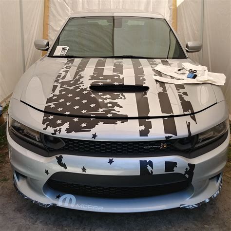 Large American Flag Vinyl Decal Sticker For Hood Or Roof Any Custom