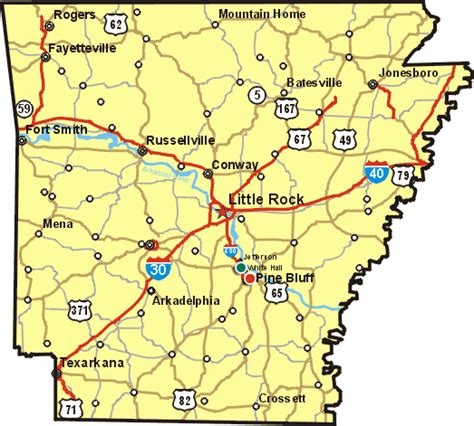 Political Map Of Arkansas