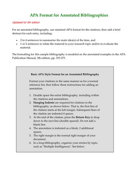 Annotated Bibliography Journal Example Apa Telegraph