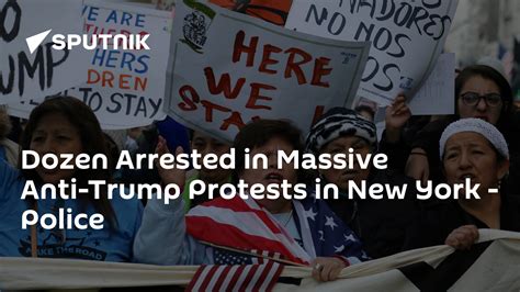 dozen arrested in massive anti trump protests in new york police 14 11 2016 sputnik
