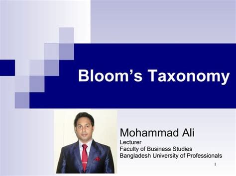 Taxonomy Blooms Revisi Anderson And Krathwohls 2001