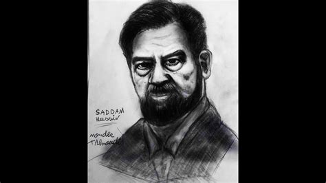 Drawing Saddam Hussein Youtube