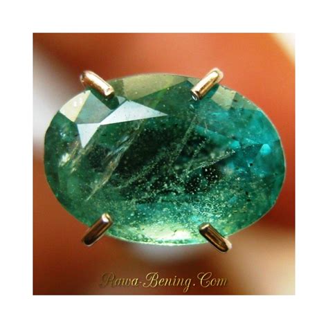 Jual Batu Mulia Natural Emerald Oval Cut Hijau Pekat Terang 114 Carat