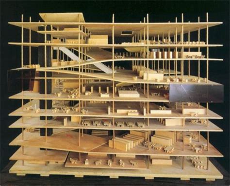 OMA Jussieu Library 1992 Architecture Model Architecture Oma Model