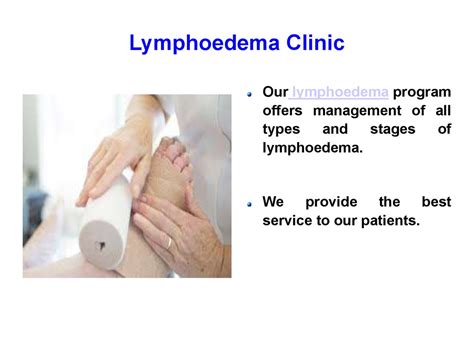 Lymphoedema And Lymphoedema Management At Muh презентация онлайн