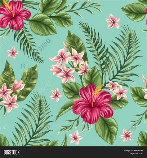 Tropical Floral Seamless Pattern Vector And Photo Bigstock