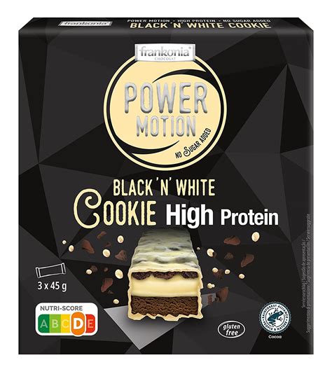 Frankonia Chocolat Power Motion Proteinriegel High Protein Cookie Black