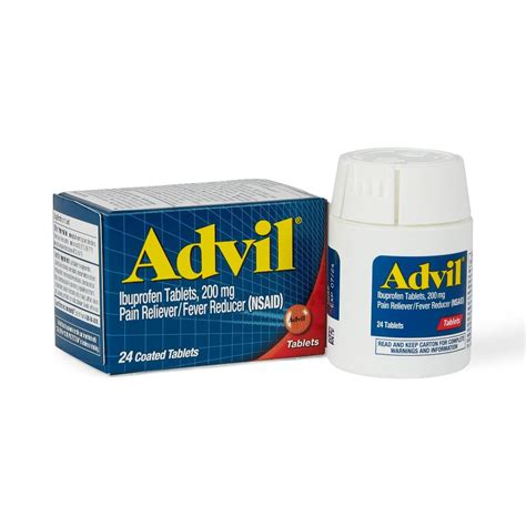 Advil Ibuprofen Pain Reliever Tablet 200mg 24ct