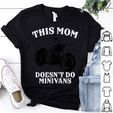 Awesome Funny Motorcycle Mom Biker Minivan Mothers Day Motor Bike Shirt Hoodie Sweater