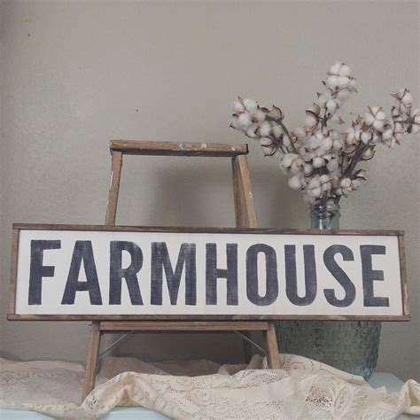 Framed Farmhouse Sign Rustic Farmhouse Sign Farmhouse Wall Etsy