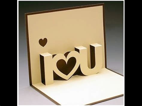 DIY Valentine's Day POP-UP Card, DIY Anniversary Cards ...