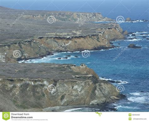 Landscape Of Coastline On The Pacific Ocean Stock Image Image Of