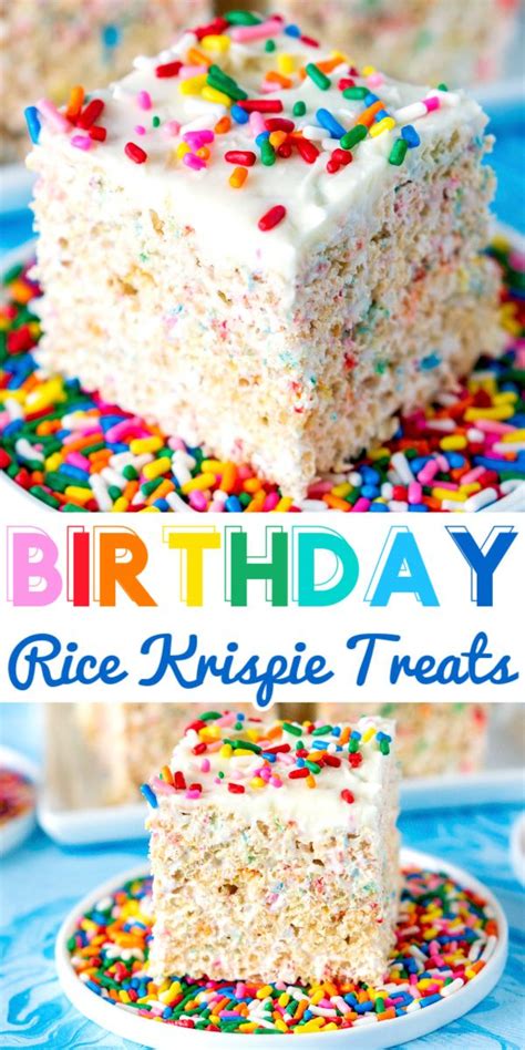 This Birthday Rice Krispies Treats Recipe Is Made With Loads Of