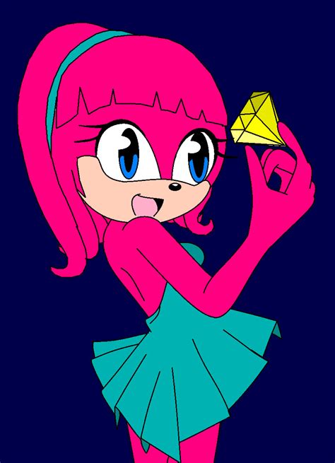 Rachel The Echidna With The Yellow Chaos Emerald By Sammiethehedgehog13