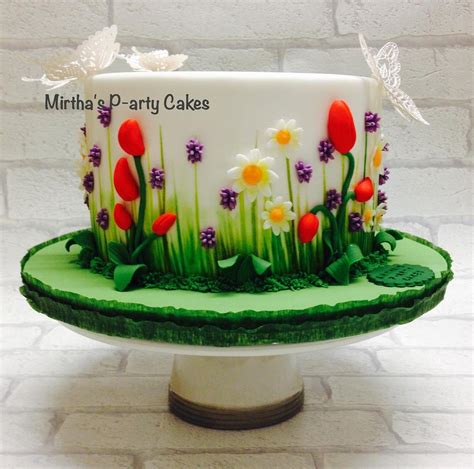 spring flowers cake cake by mirtha s p arty cakes cakesdecor
