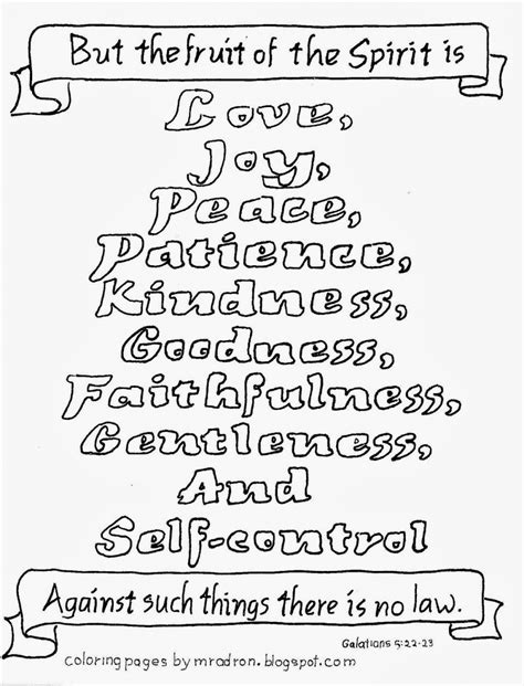 Fruits of the spirit coloring page sunday school coloring pages. Fruits Of The Spirit Coloring Page - Coloring Home
