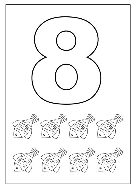 List Of Printable Number 8 Coloring Pages References F1 Teknos