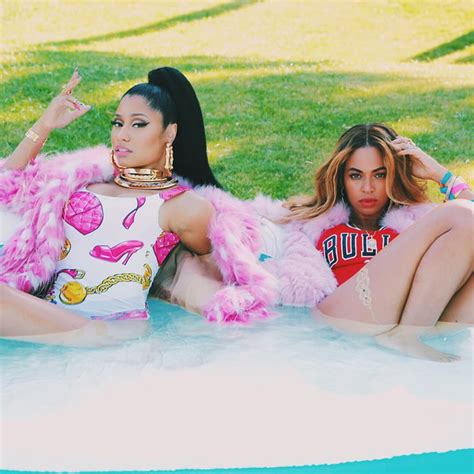 Beyonce And Nicki Minaj Feeling Myself Pictures Popsugar Celebrity