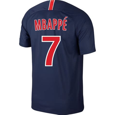 PSG Home Trikot 2018 2019 + Mbappé 7 (Fan Style)