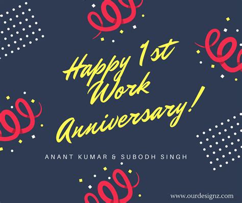 Today you've completed one year in this workplace. Our Designz on Twitter: "Congratulations Anant and Subodh ...