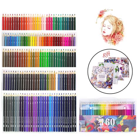 Professional Colored Pencils Drawing 160 Colored Wooden Pencils For