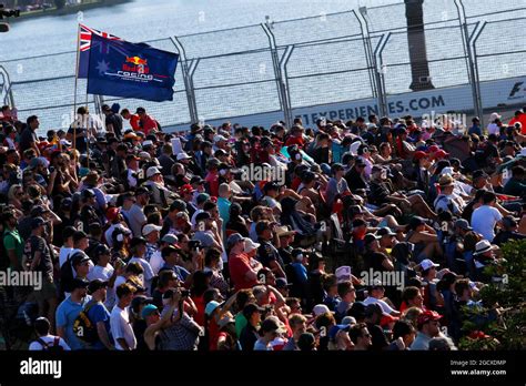Fans A Red Bull Racing Flag For Daniel Ricciardo Hi Res Stock Photography And Images Alamy