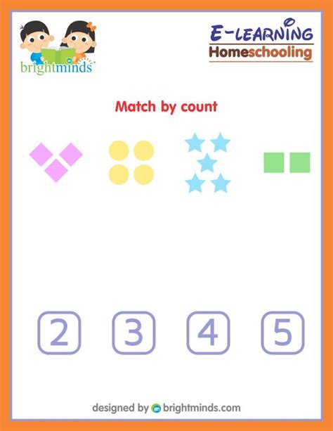 Match By Count Bright Minds Elearning Platform