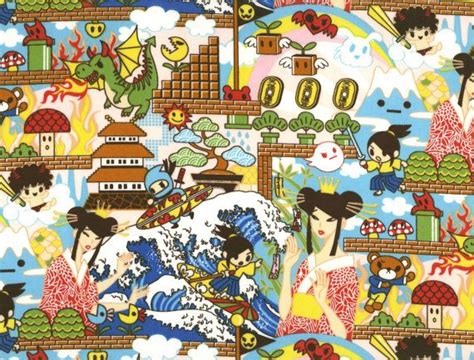 Luffy , chobar, roronoa zoro, sewing by the 1/2 yard. Anime Video Game Theme Transpacific Textiles 201-4132 BLUE ...