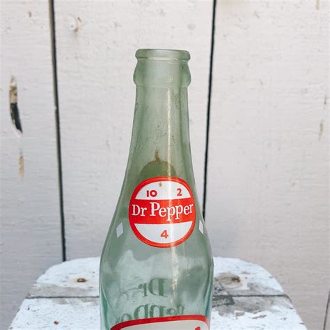 Vintage Dr Pepper Soda Bottle Vintage Glass Dr Pepper Pop Etsy