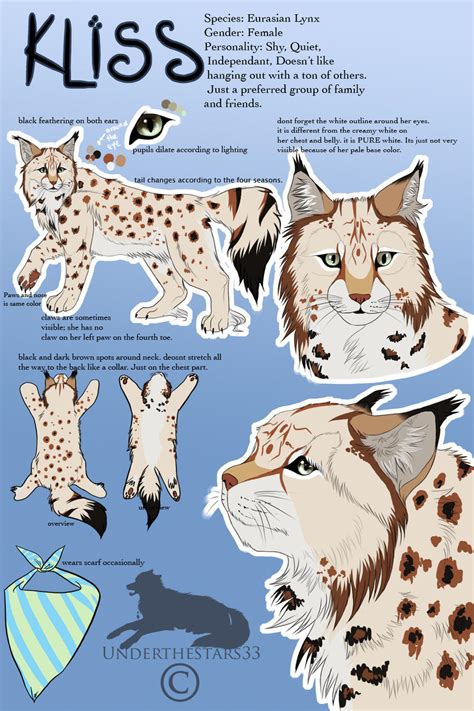 Fursona Reference Sheetkliss By Underthestars33 On Deviantart