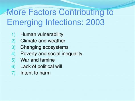 PPT - Emerging and Re-emerging Infectious Diseases 