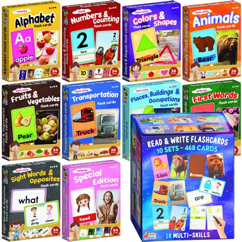 Buy Flash Cards For Toddlers 2 4 Years Jumbo Learning Box Set With