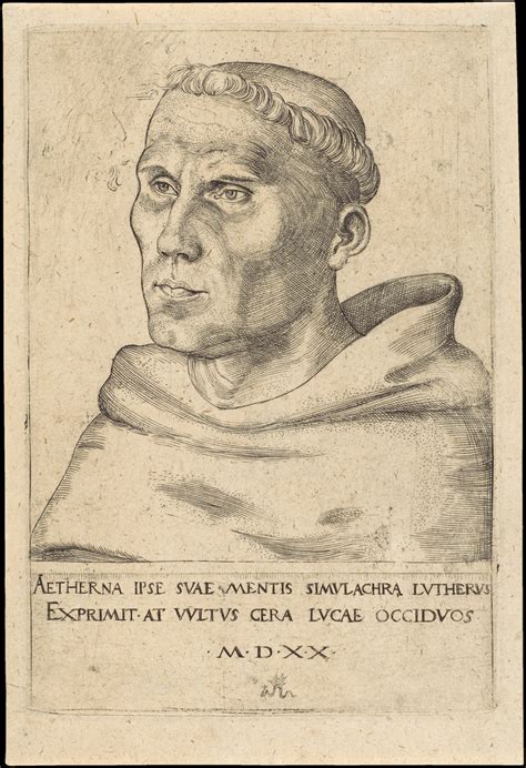 Lucas Cranach The Elder Martin Luther As An Augustinian Monk The