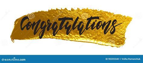 Congratulations Hand Written Word Text For Typography Design Vector