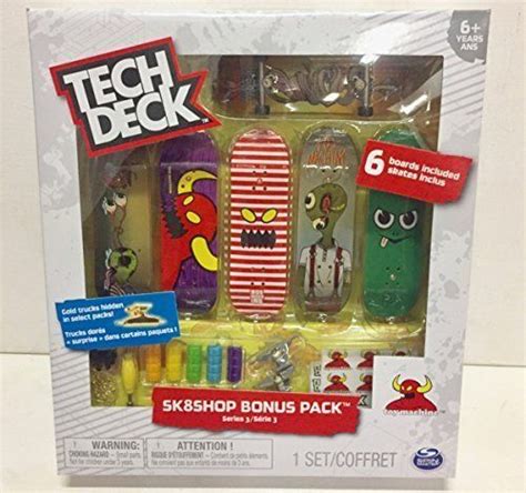 Tech Deck Sk8shop Bonus Pack Series Toy Machine Skateboards Tech Deck