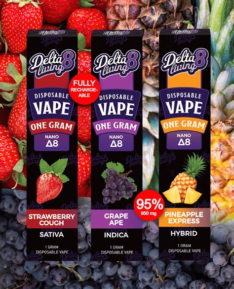 Delta 8 Living Flavored Vapes