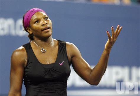 Photo Serena Williams Of The Usa Plays Kim Clijsters In The Semi Finals At The Us Open Tennis