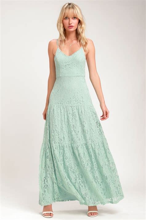 lovely green dress lace maxi dress sleeveless maxi dress lulus