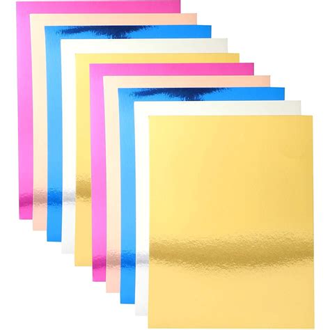 Bright Creations 85 X 11 Metallic Foil Paper Board Sheets For Arts