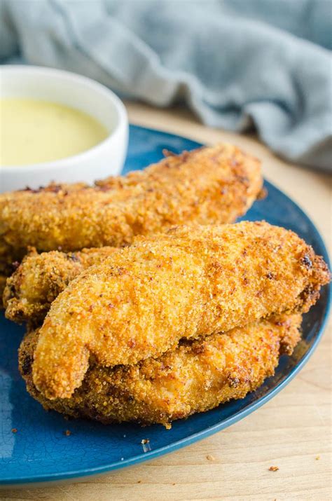 Place flour and bread crumbs in two separate shallow bowls. Air Fryer Chicken Strips (Chicken Tenders) Recipe - Life's Ambrosia